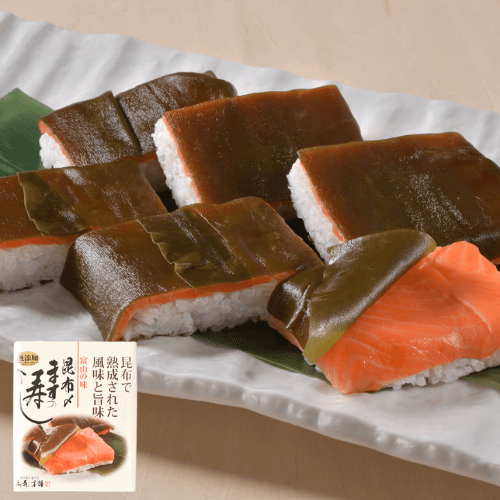 【平ら寿し本舗】ますの寿司 昆布〆一重